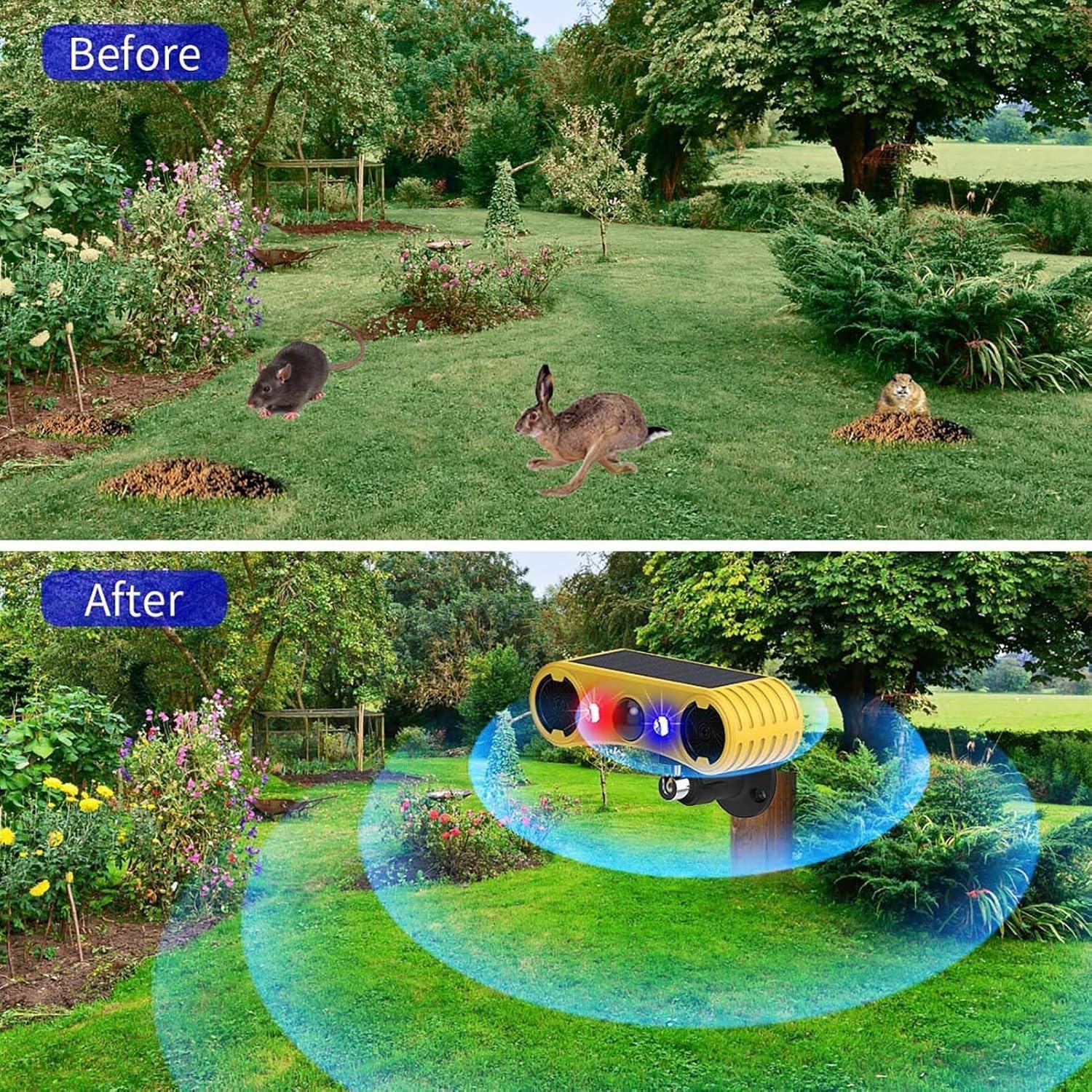 Alarma Solar de Movimiento WONFAST con Luz Estroboscópica LED 2Pack