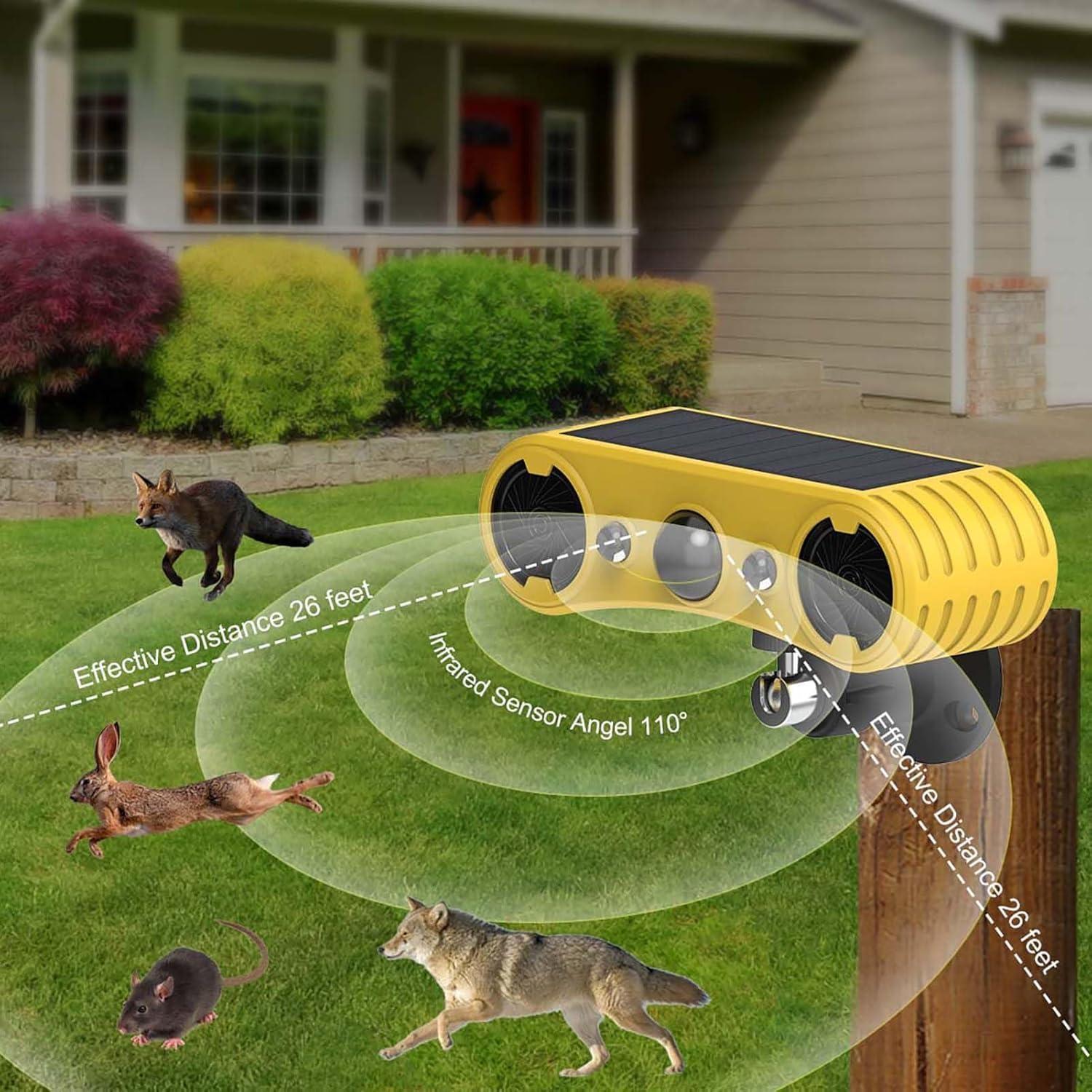 Alarma Solar de Movimiento WONFAST con Luz Estroboscópica LED 2Pack