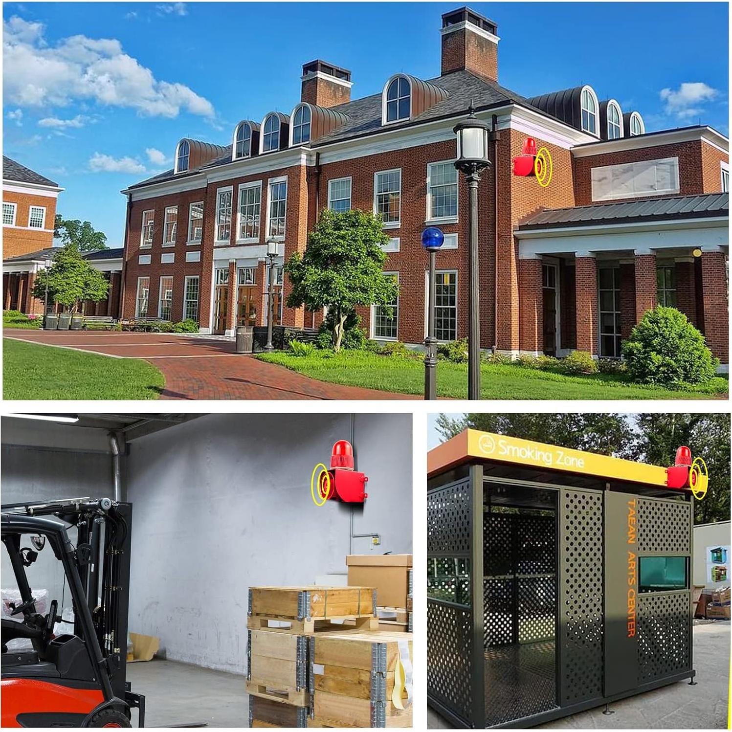 Sirena de Alarma Industrial YASONG SLA-01 25W 120dB LED IP65