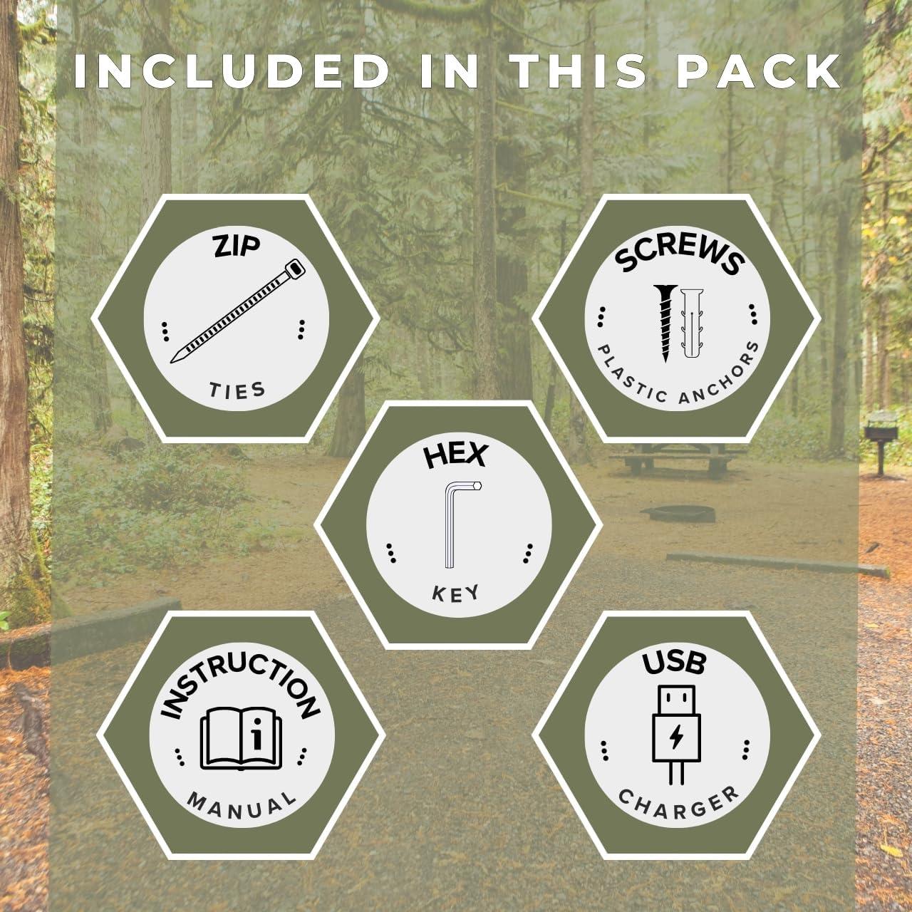 Alarma de Trip Wire Tactiko - 24.38m Kevlar 129dB IP55