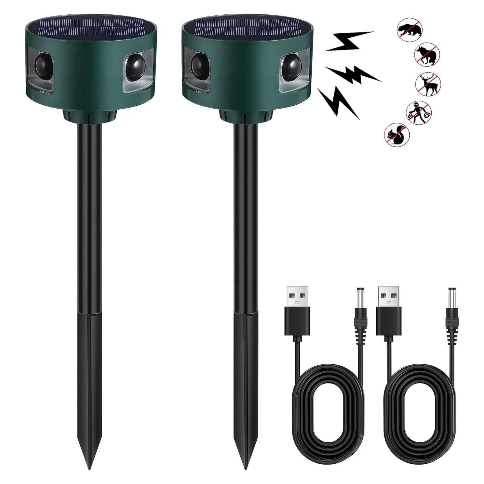 Alarma Solar Qualirey 2 Paquete con Sensor de Movimiento 360°