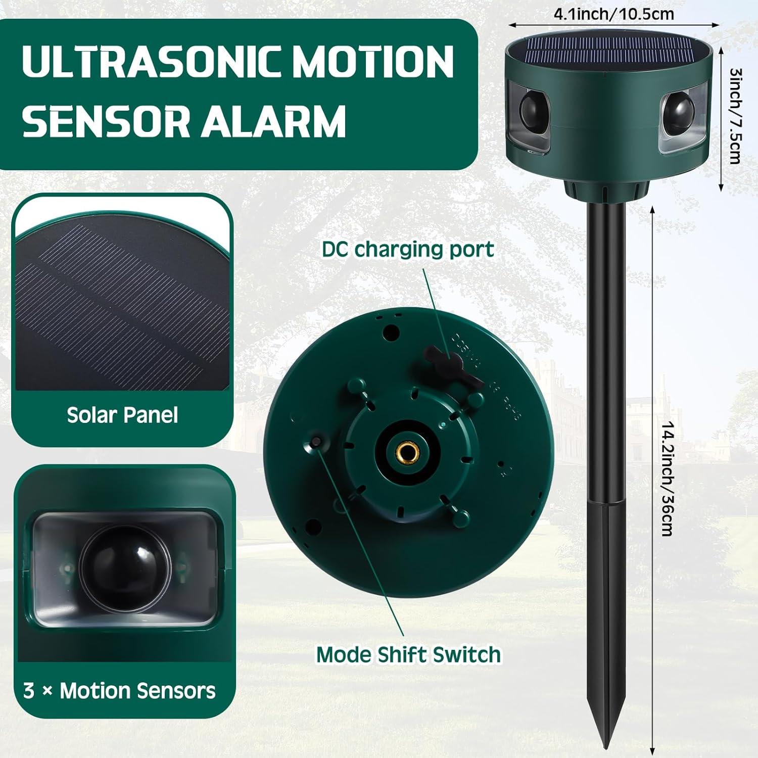 Alarma Solar Qualirey 2 Paquete con Sensor de Movimiento 360°