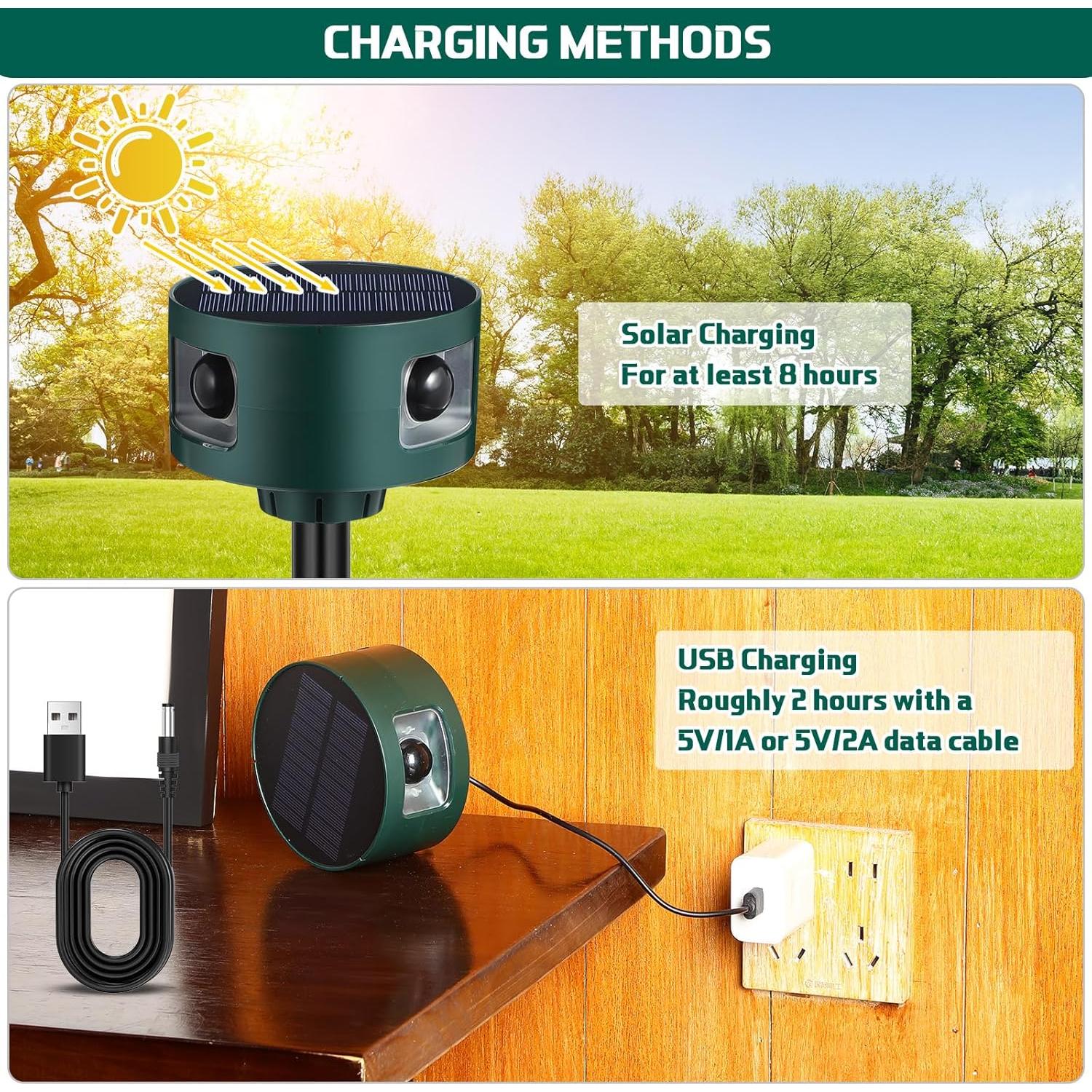 Alarma Solar Qualirey 2 Paquete con Sensor de Movimiento 360°