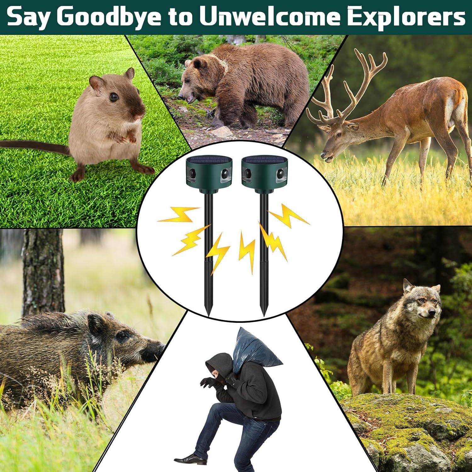 Alarma Solar Qualirey 2 Paquete con Sensor de Movimiento 360°