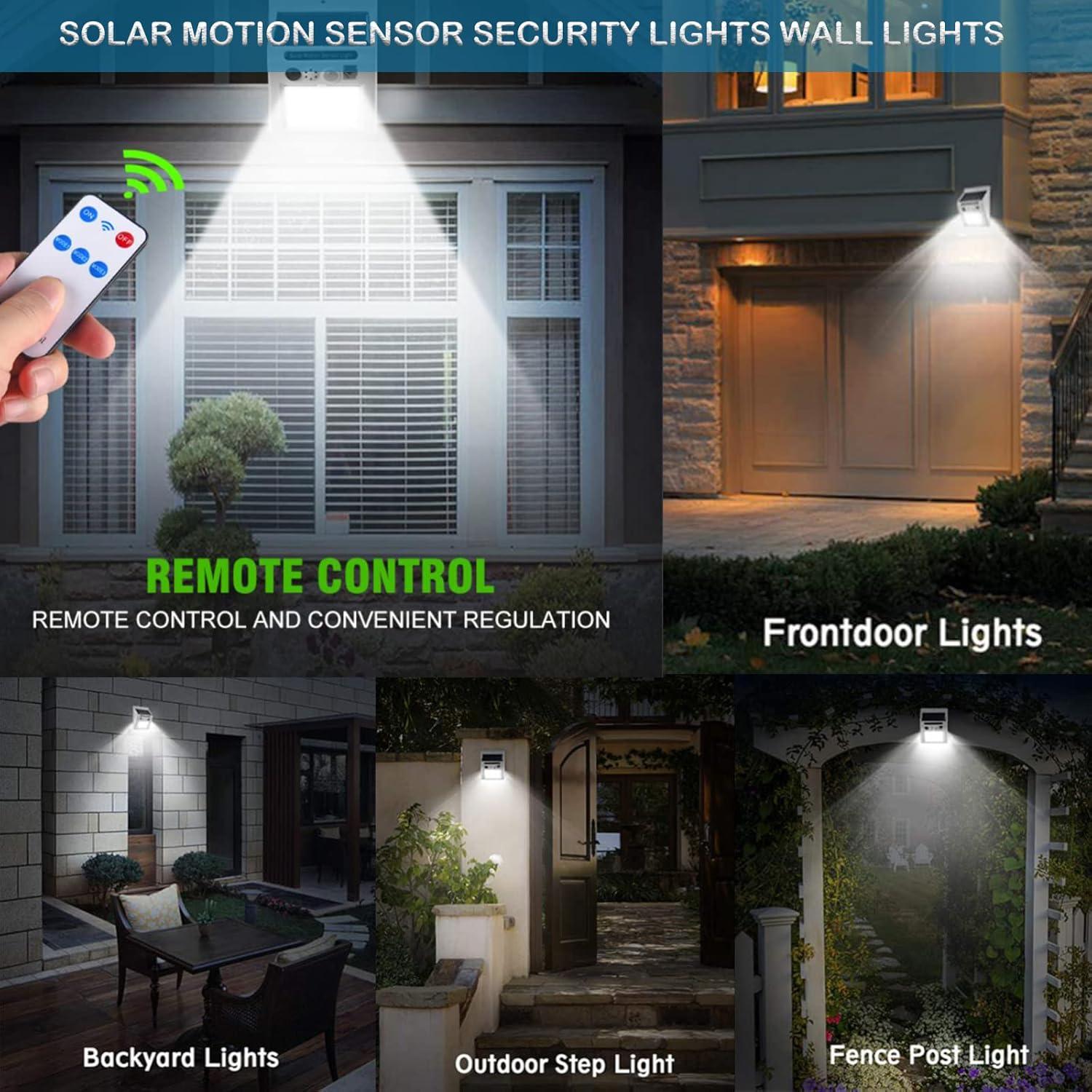 Luz de Seguridad Solar con Alarma Sonora WONFAST 2PCS LED