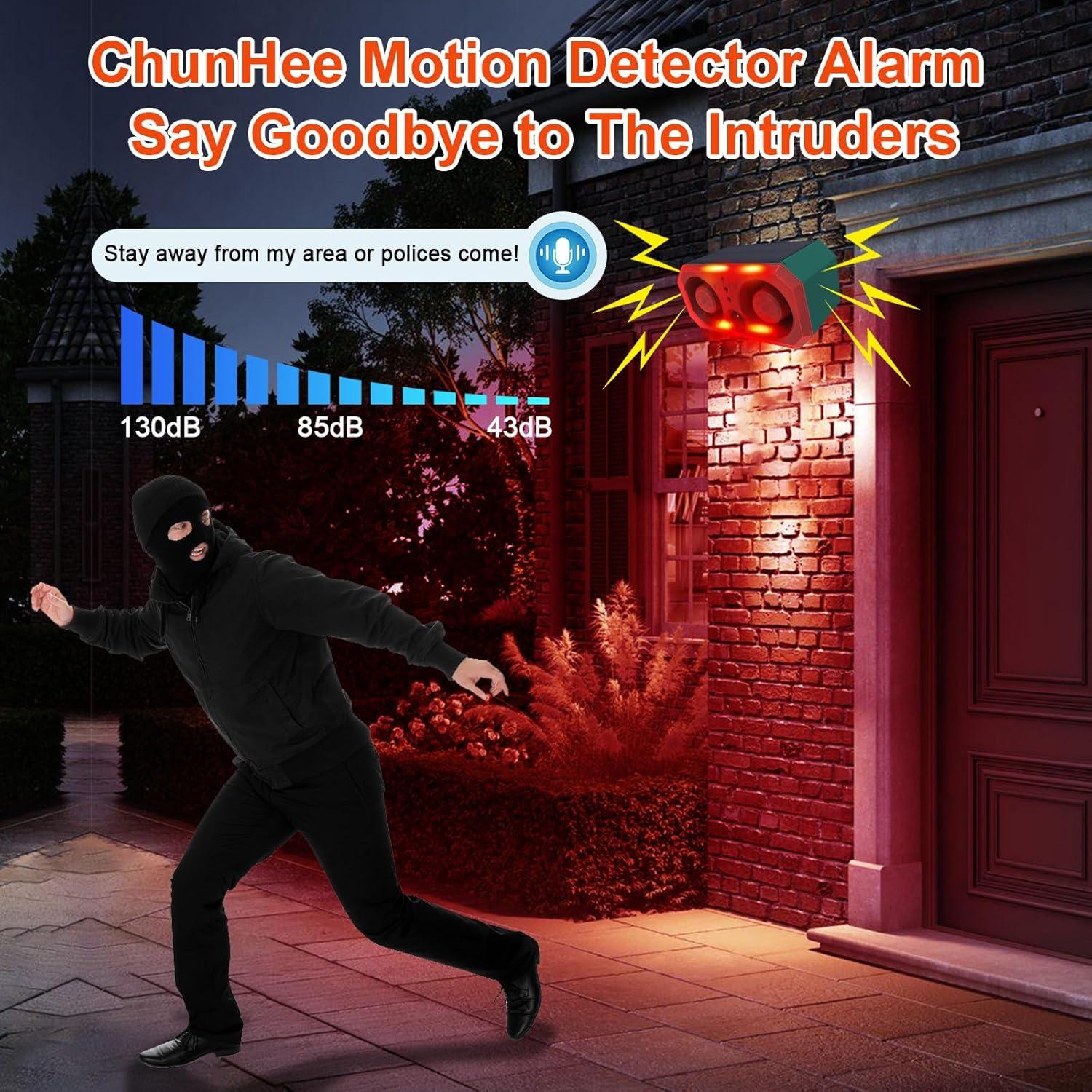 Alarma de Movimiento Solar ChunHee SL17 para Exteriores 130dB