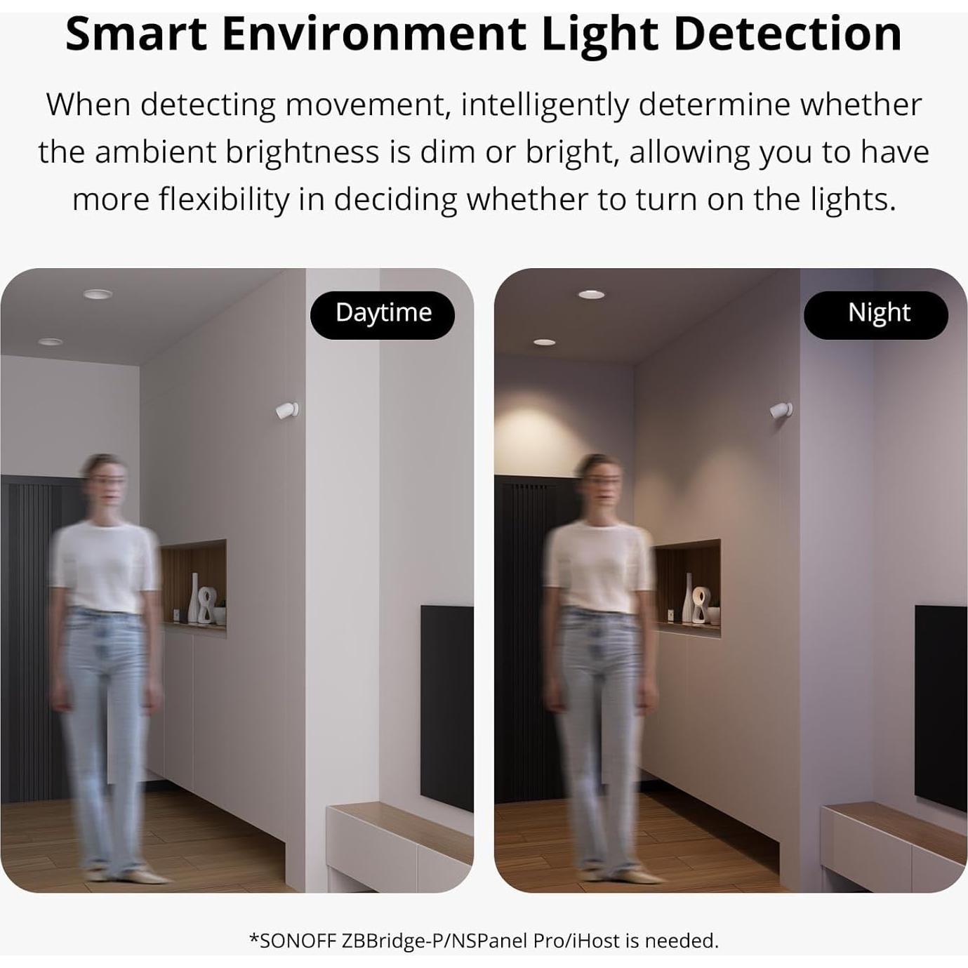 Sensor de Movimiento Inalámbrico SONOFF SNZB-03P Zigbee 3 Años Batería