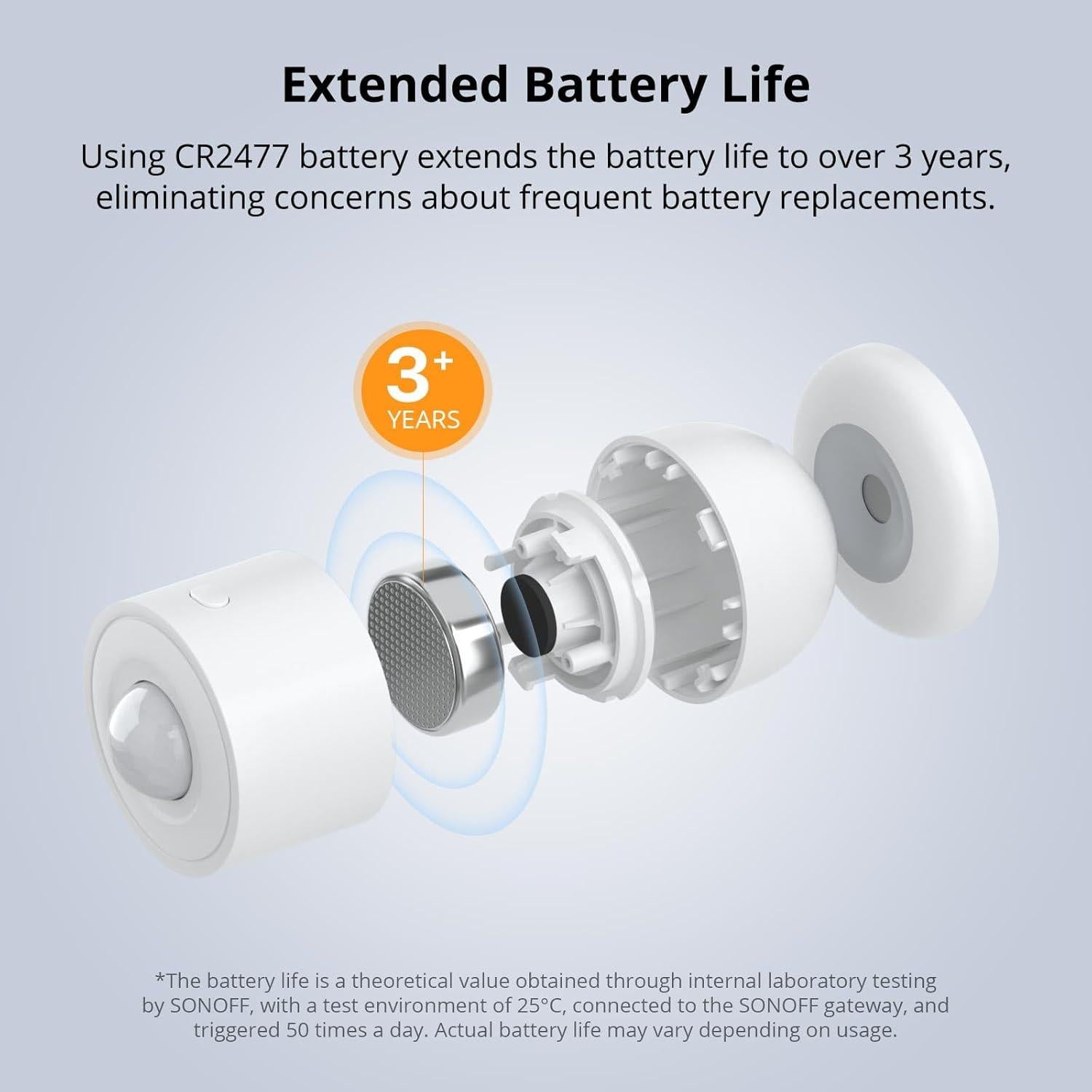 Sensor de Movimiento Inalámbrico SONOFF SNZB-03P Zigbee 3 Años Batería
