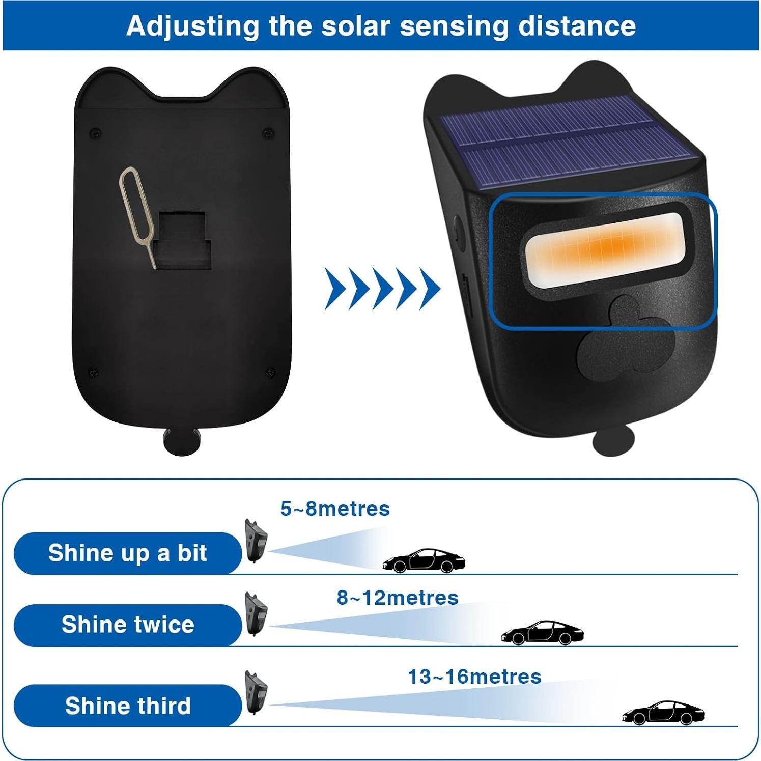 Alarma Inalámbrica Solar HoneTeek para Entrada - 600 pies