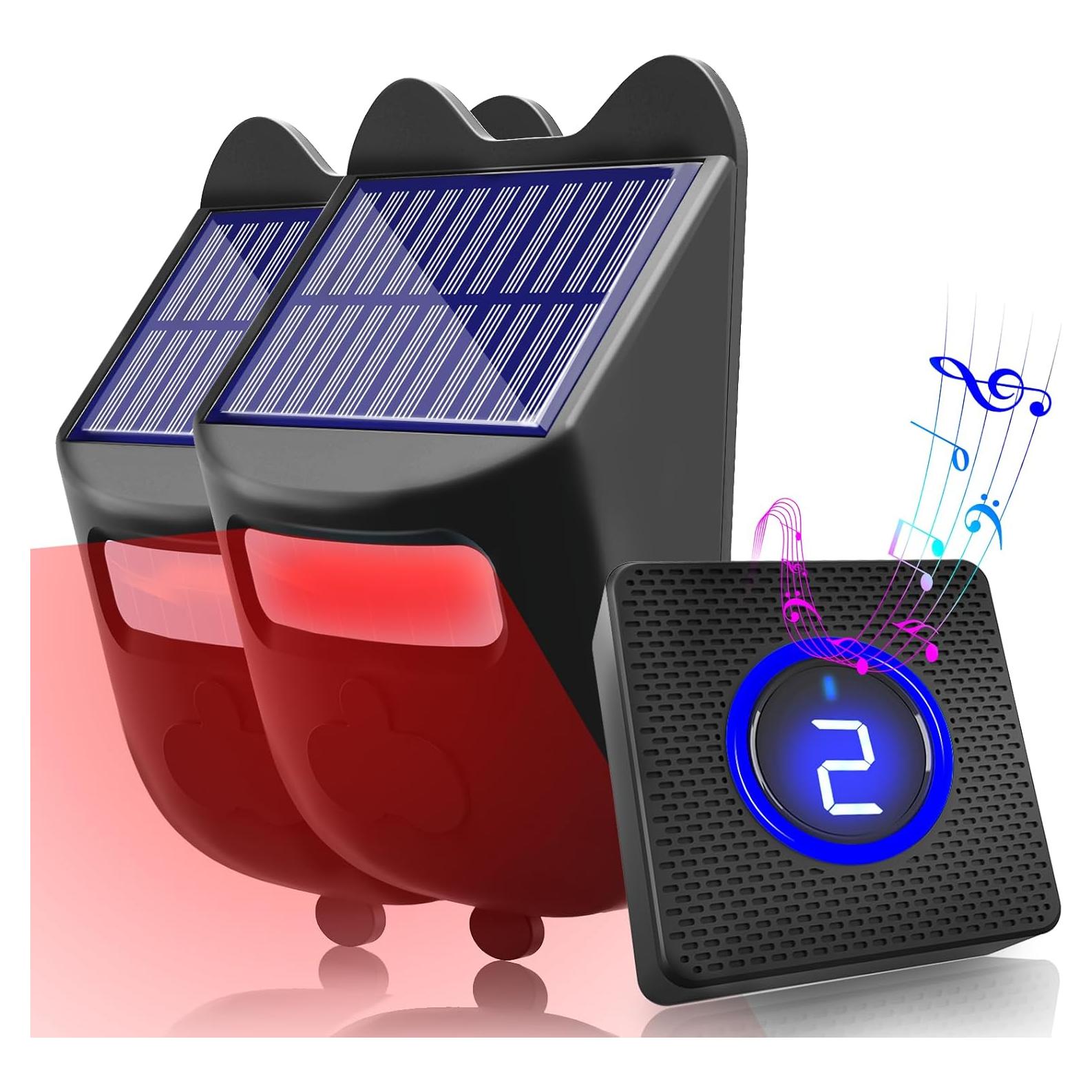 Alarma de Entrada Solar Inalámbrica Chesbung 2025 con Sensor de Movimiento