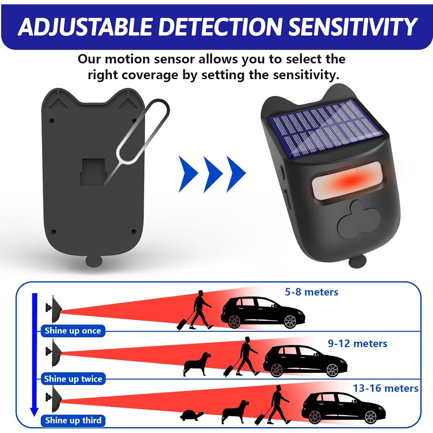 Alarma de Entrada Solar Inalámbrica Chesbung 2025 con Sensor de Movimiento
