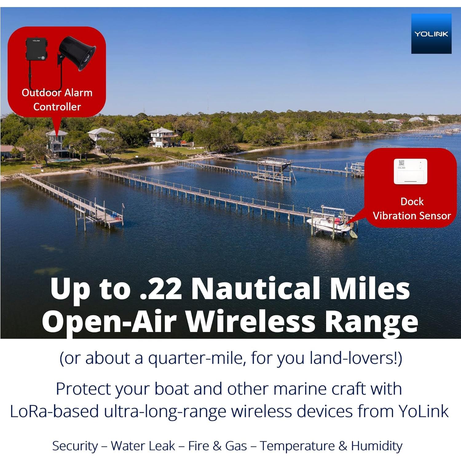 Kit Alarma Inteligente YoLink con Sirena 110 dB Inalámbrica