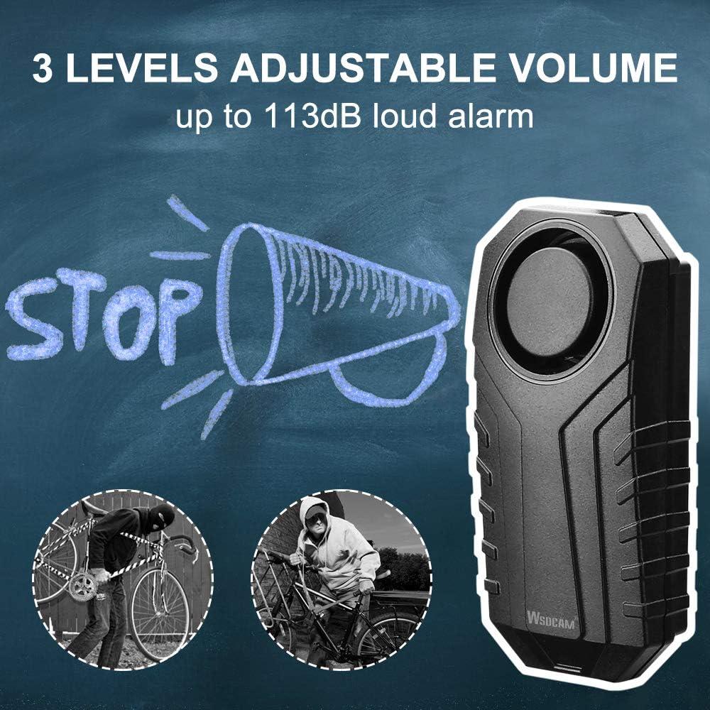 Alarma Antirrobo Inalámbrica WSDCAM para Bicicleta - 113dB