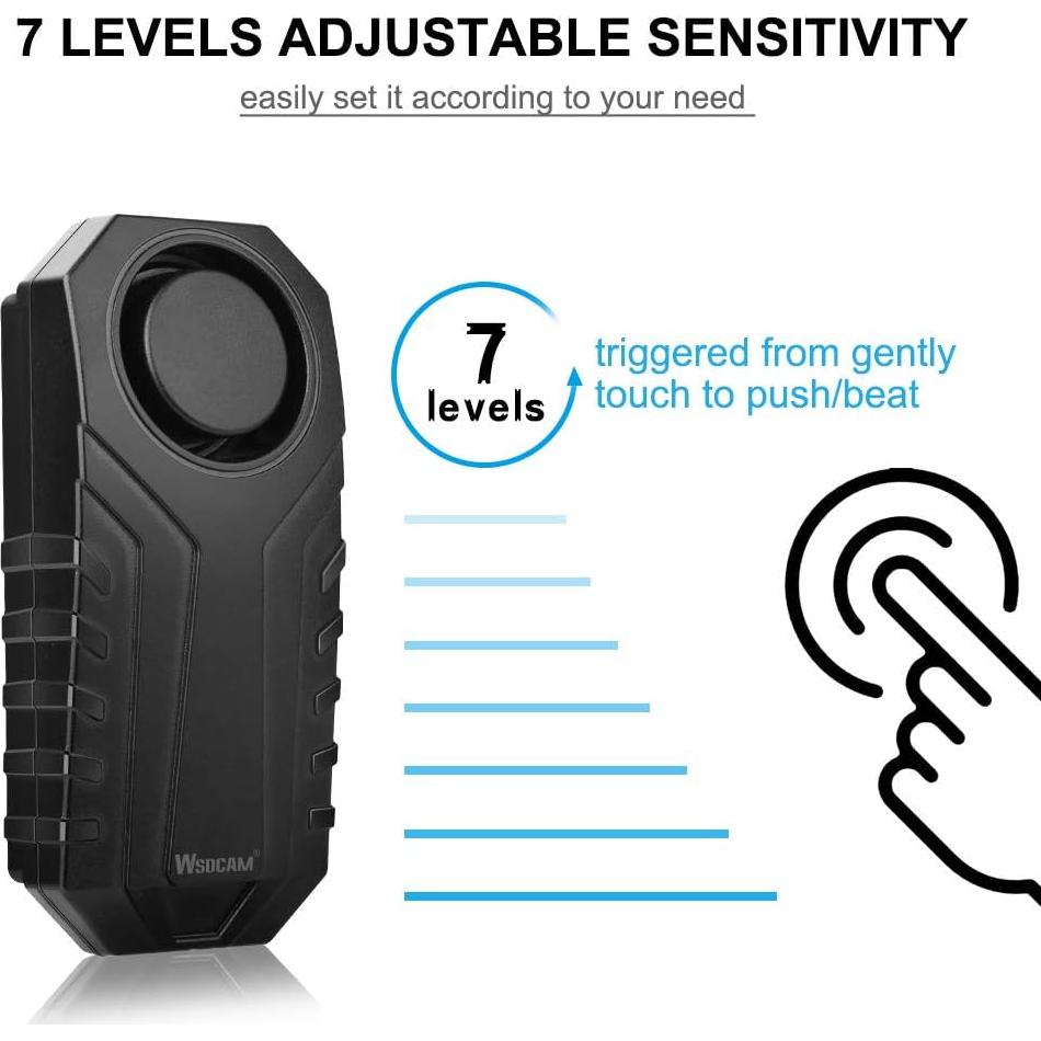 Alarma Antirrobo Inalámbrica WSDCAM para Bicicleta - 113dB