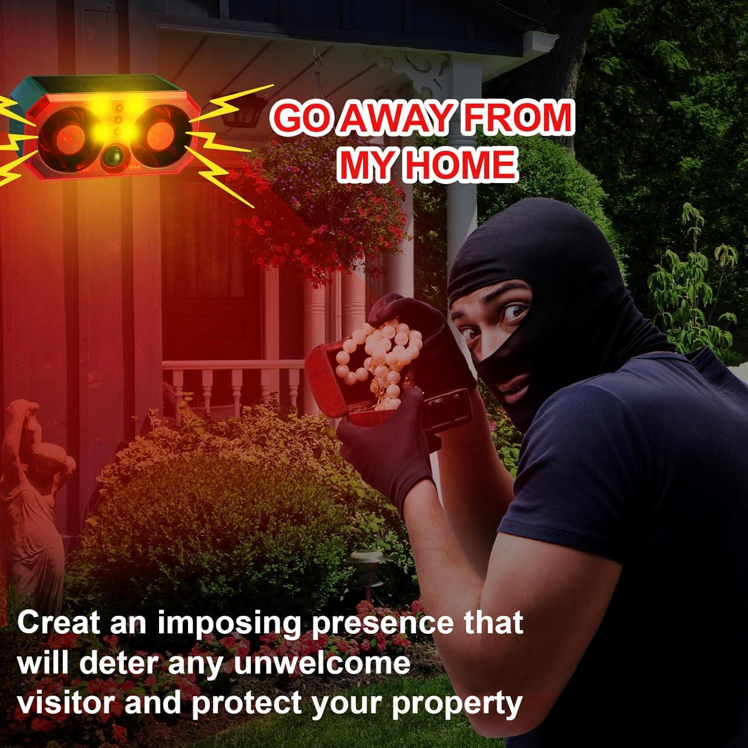 Alarma de Movimiento Solar Qualirey 2 Pcs con Control Remoto