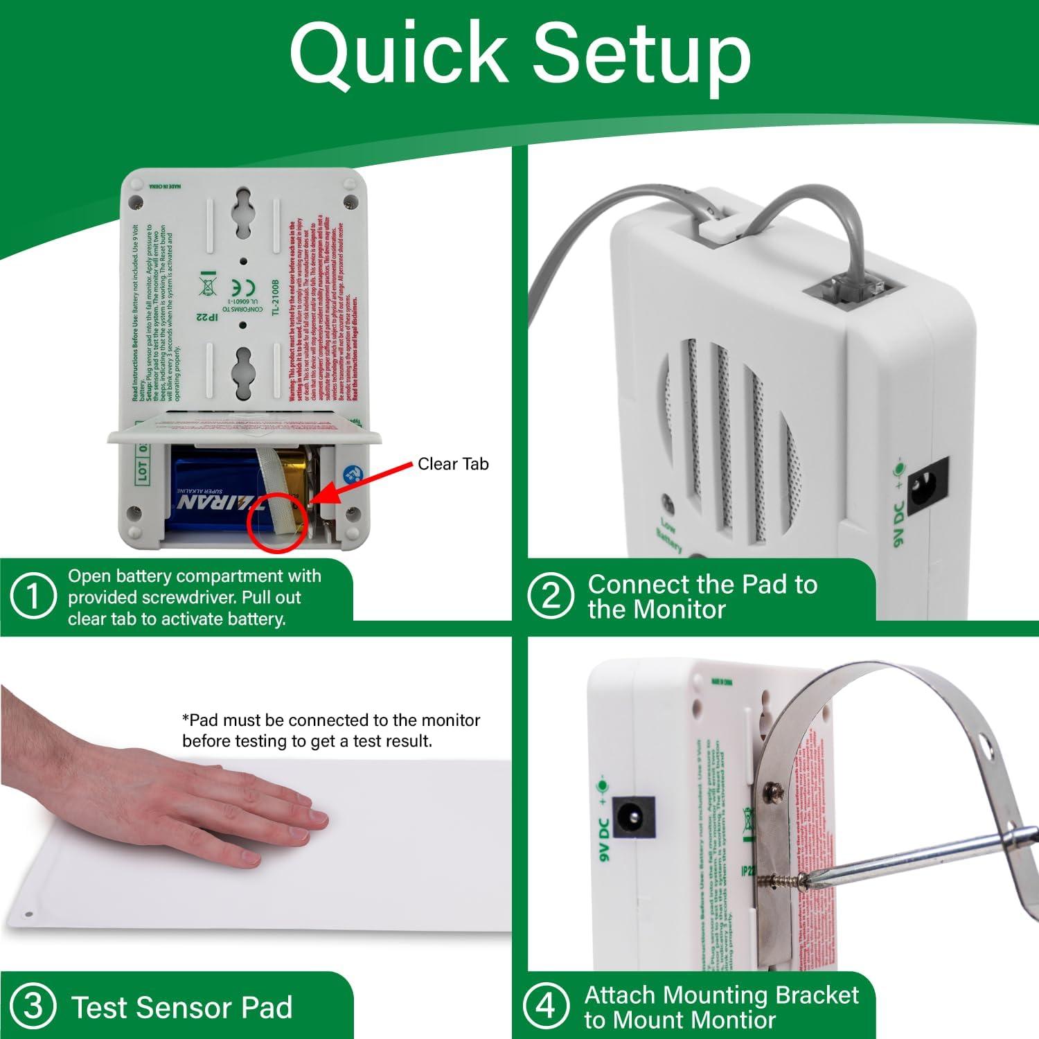 Alarma de salida de cama Smart Caregiver BB45-SYS 25.4x76.2cm