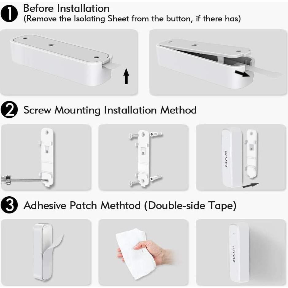Timbre de Puerta Inalámbrico SECRUI M508+D7, 400 pies, 52 Melodías