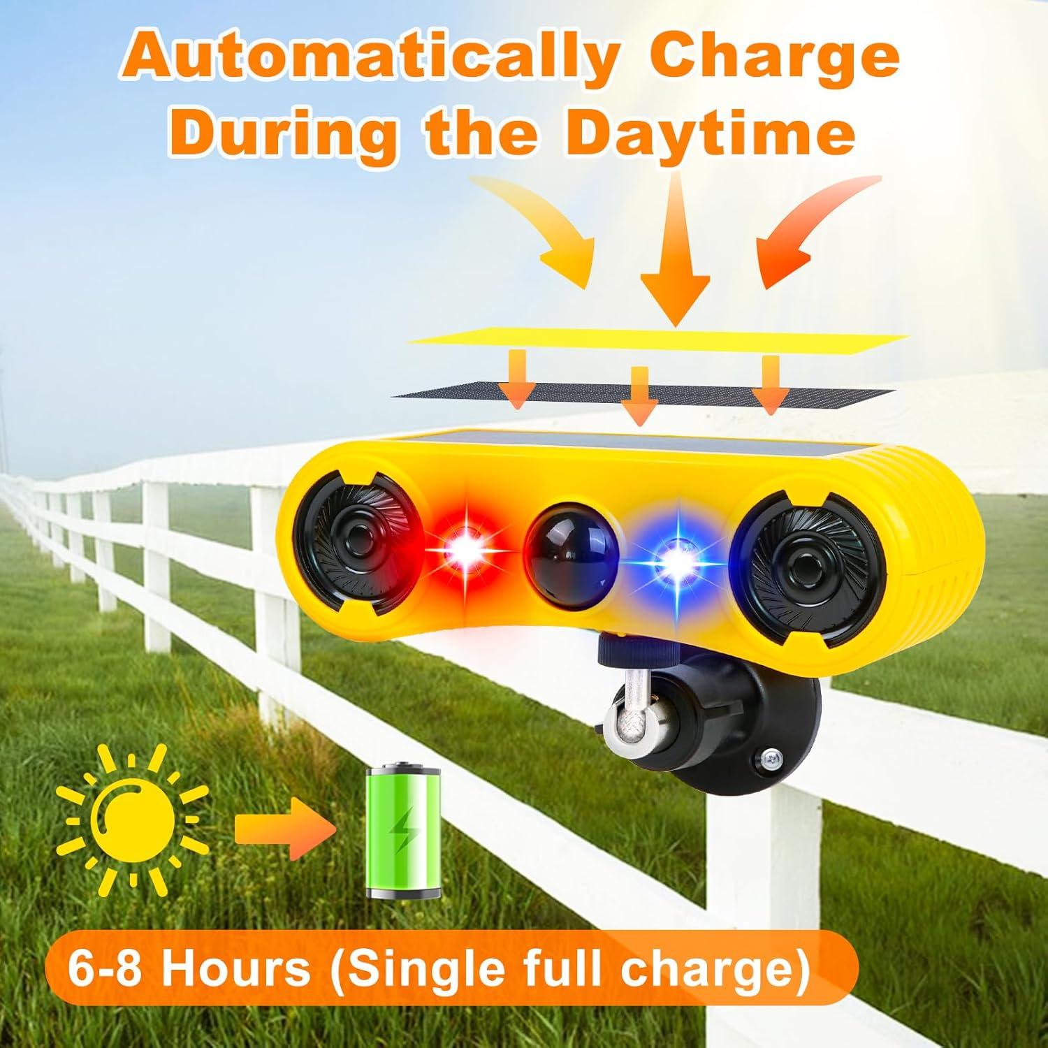 Aolyty Luz de Alarma Solar con Sensor de Movimiento IP65