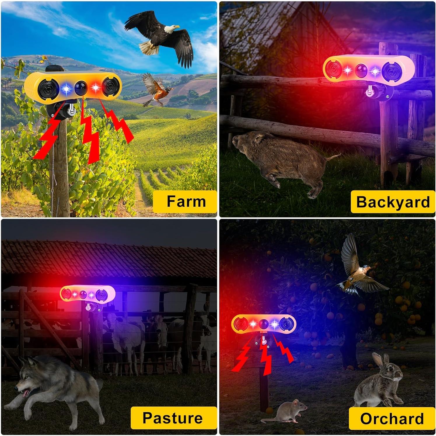 Aolyty Luz de Alarma Solar con Sensor de Movimiento IP65