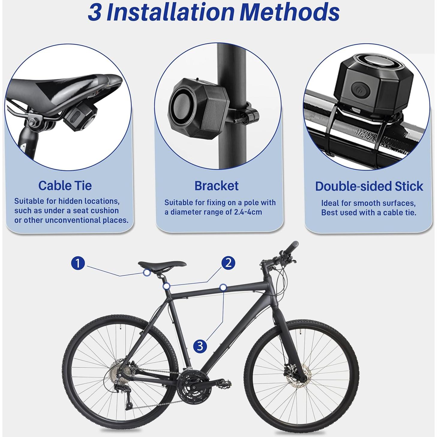 Alarma Antirrobo Cruxer USB-2PK para Bicicletas y Scooters