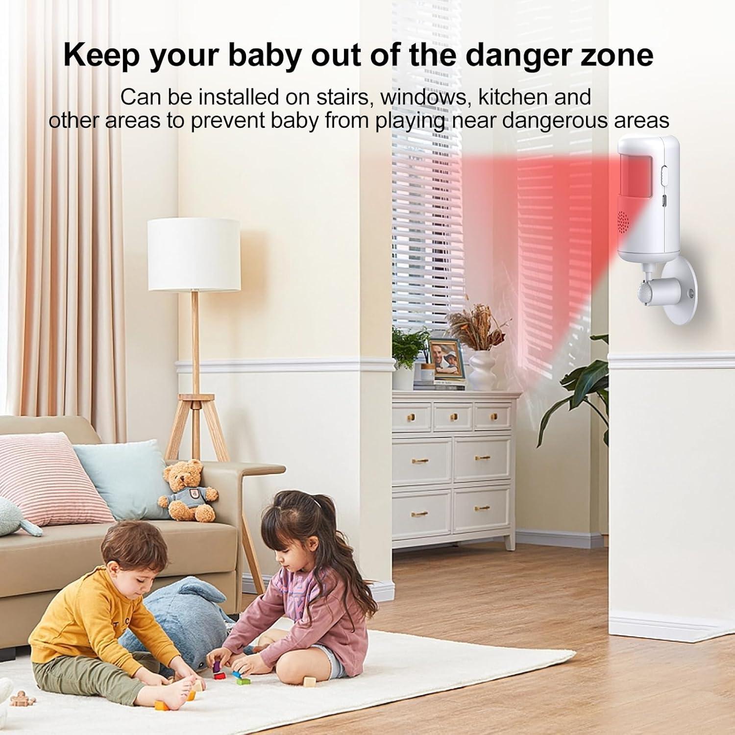 Alarma de Movimiento Infrarrojo WiFi XUK PG-P02W 12m 85dB