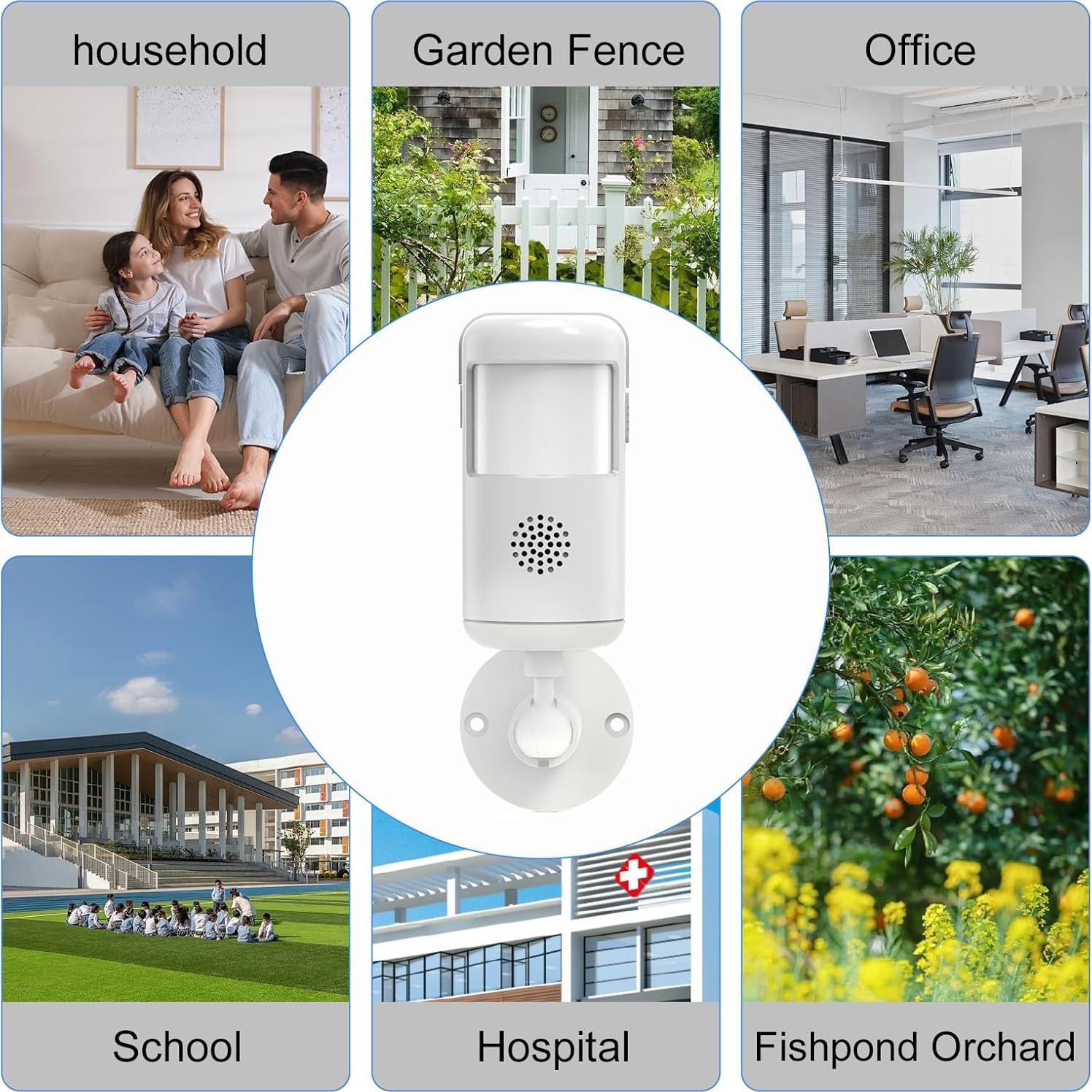 Alarma de Movimiento Infrarrojo WiFi XUK PG-P02W 12m 85dB