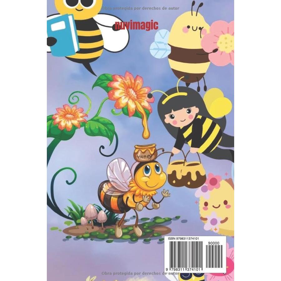 libro de abejas para colorear (Spanish Edition)