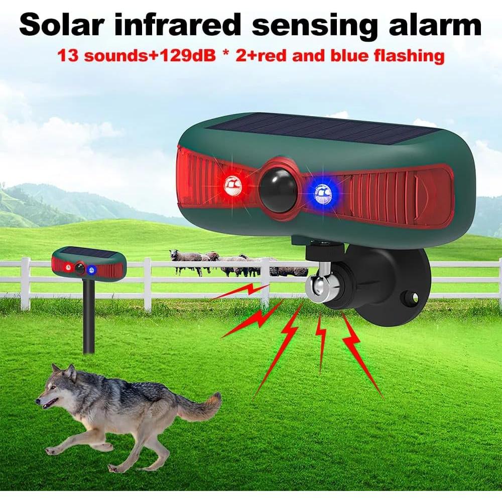 Alarma Solar Infrarroja WONFAST con Luz Estroboscópica 129dB