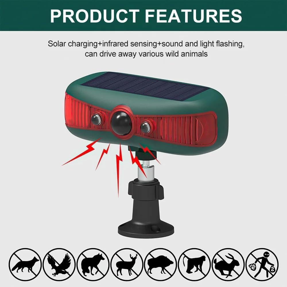 Alarma Solar Infrarroja WONFAST con Luz Estroboscópica 129dB
