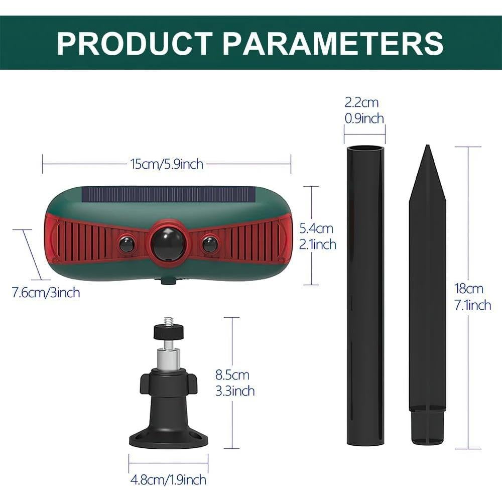 Alarma Solar Infrarroja WONFAST con Luz Estroboscópica 129dB