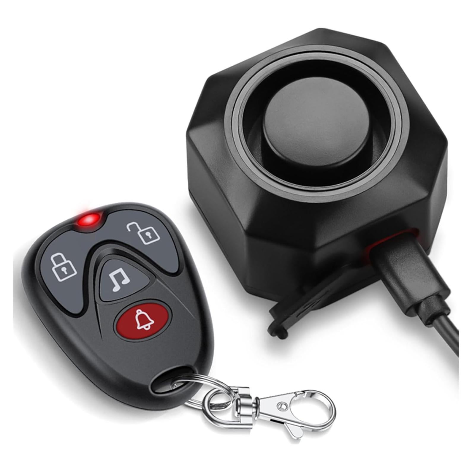 Alarma Antirrobo WSDCAM para Bicicleta Recargable USB 110dB