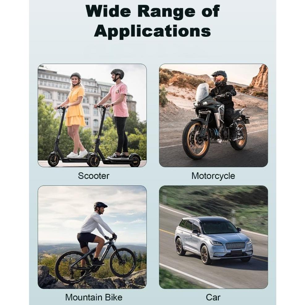 Alarma Antirrobo de Bicicleta POWVINE 110dB Recargable USB