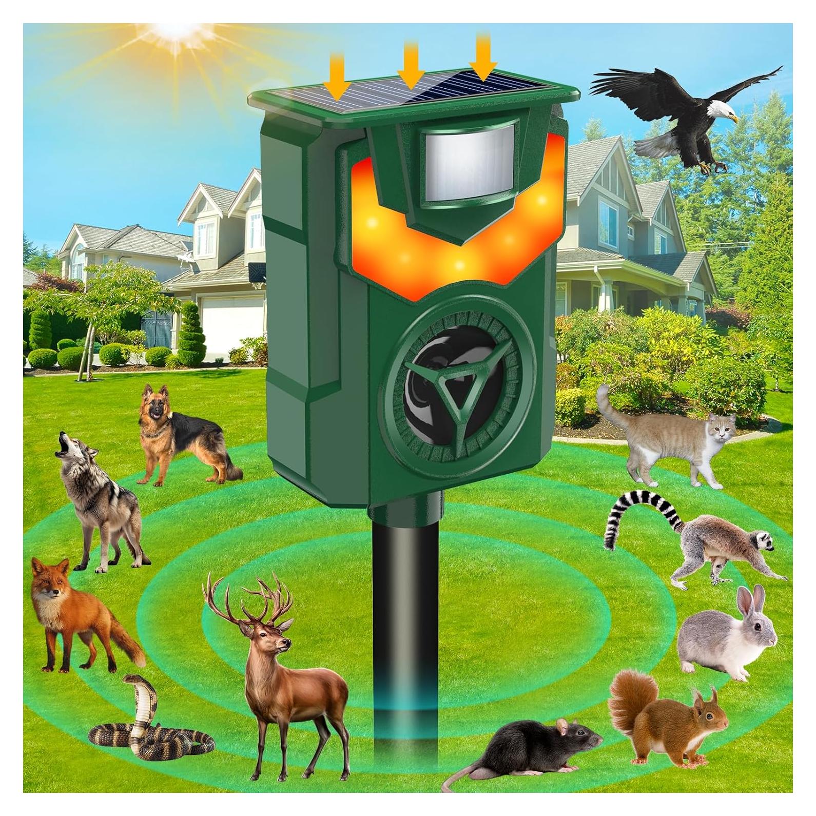 Repelente Ultrasónico Solar para Animales Visson IP44 5 Modos