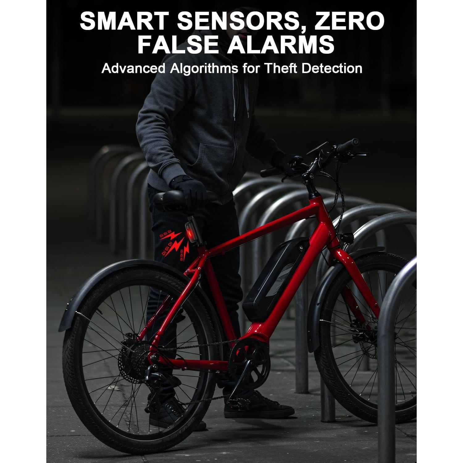 Alarma Inalámbrica Onvian SF06R Antirrobo para Bicicleta