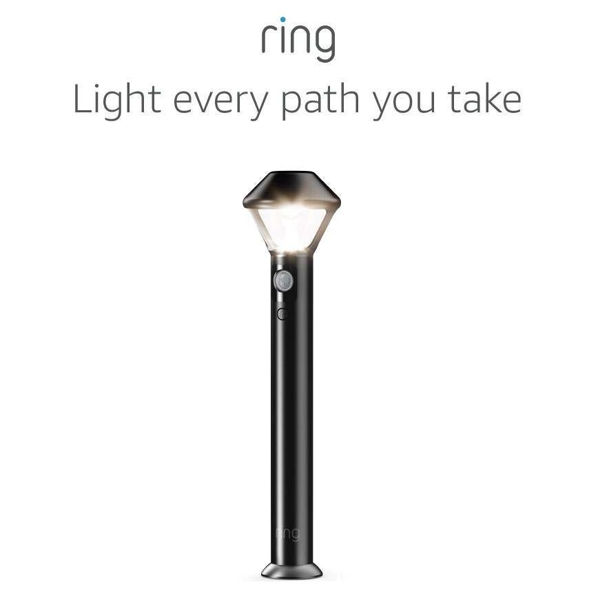 Ring Smart Lighting – Pathlight, Battery-Powered, Outdoor Motion-Sensor Security Light, Black (Bridge required)