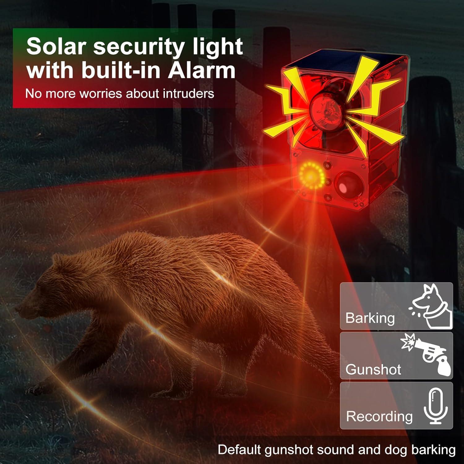 Alarma Solar de Movimiento SENKEFEI JBQ-X Pro 129dB Resistente