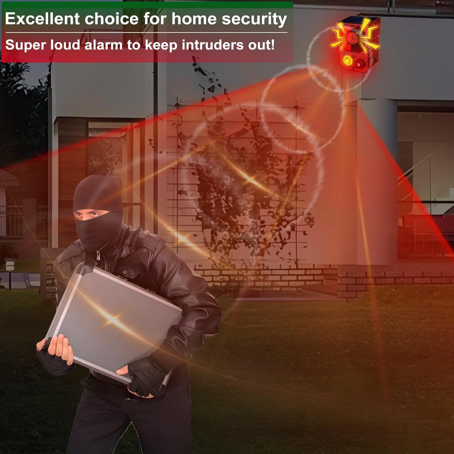 Alarma Solar de Movimiento SENKEFEI JBQ-X Pro 129dB Resistente