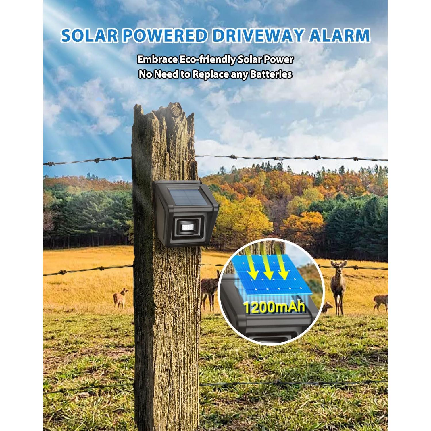 Alarma Solar Inalámbrica Olishare con Sensor de Movimiento IP65