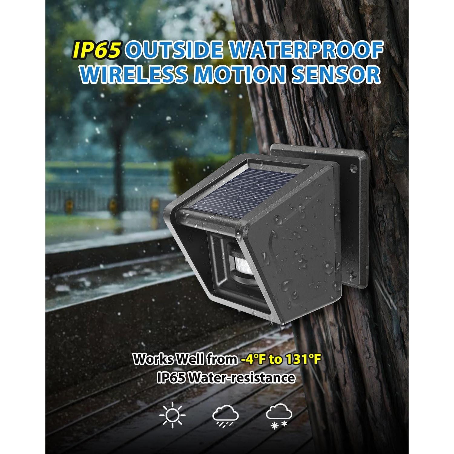 Alarma Solar Inalámbrica Olishare con Sensor de Movimiento IP65