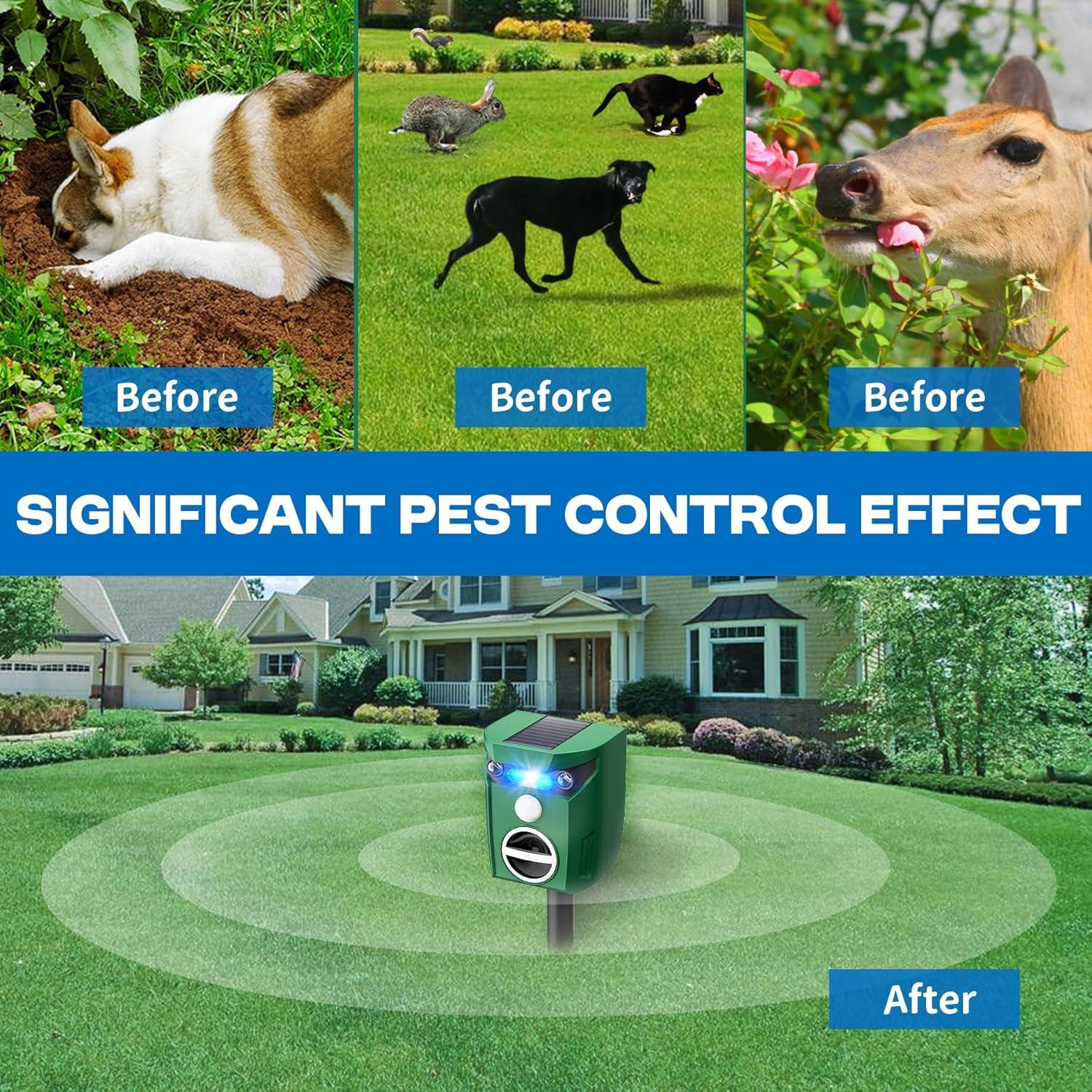 Repelente de Animales Solar VISSON TEC 2 Paquetes Ultrasonido