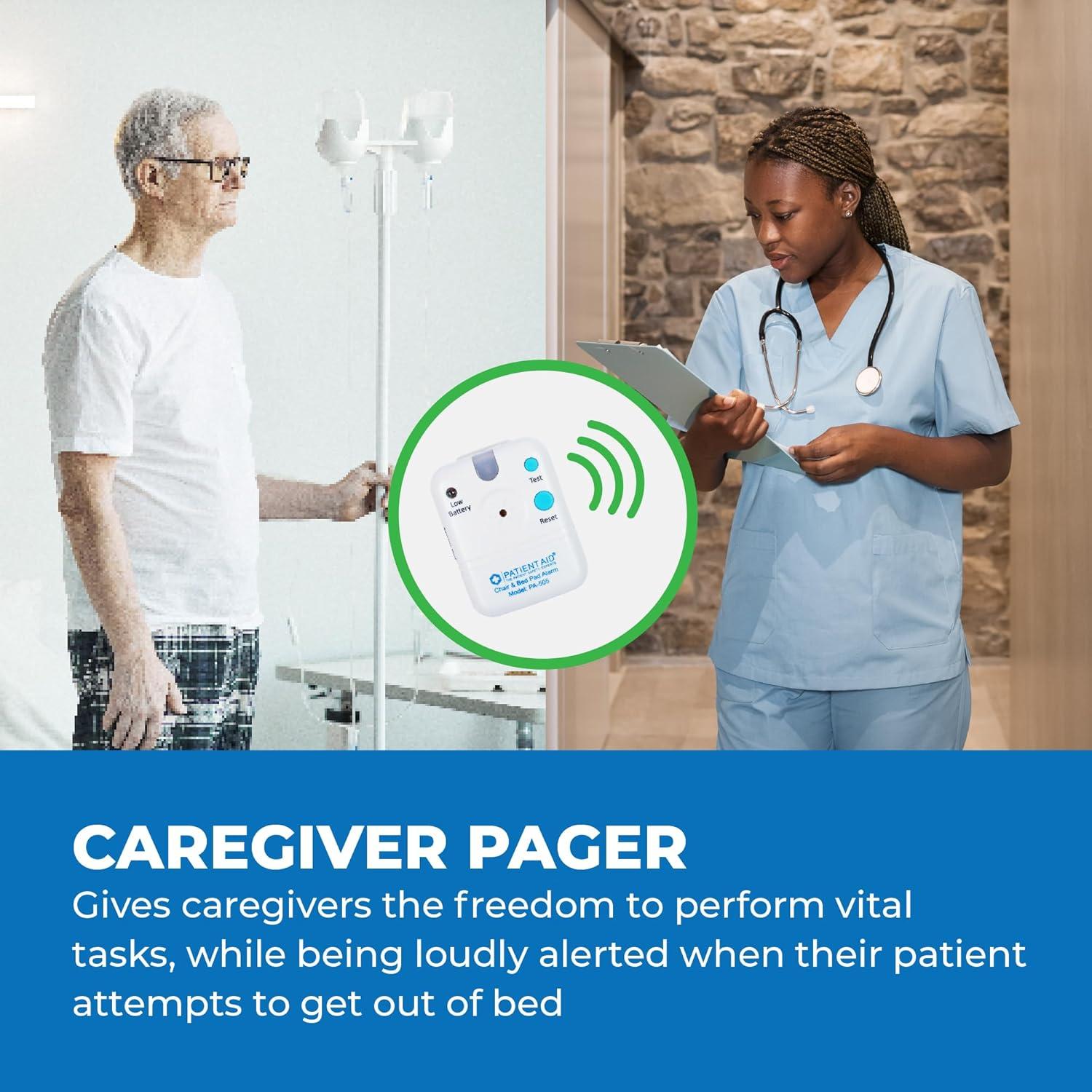 Alarma de Cama Patient Aid PA-505B con Almohadilla 25.4x76.2cm