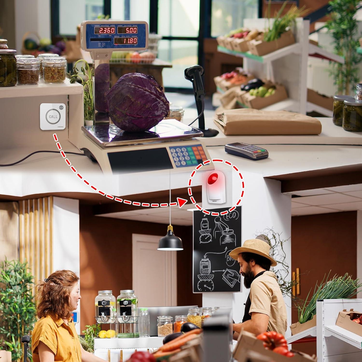 Sistema de Alarma Inalámbrico SINGCALL con Sirena 120dB y 4 Botones