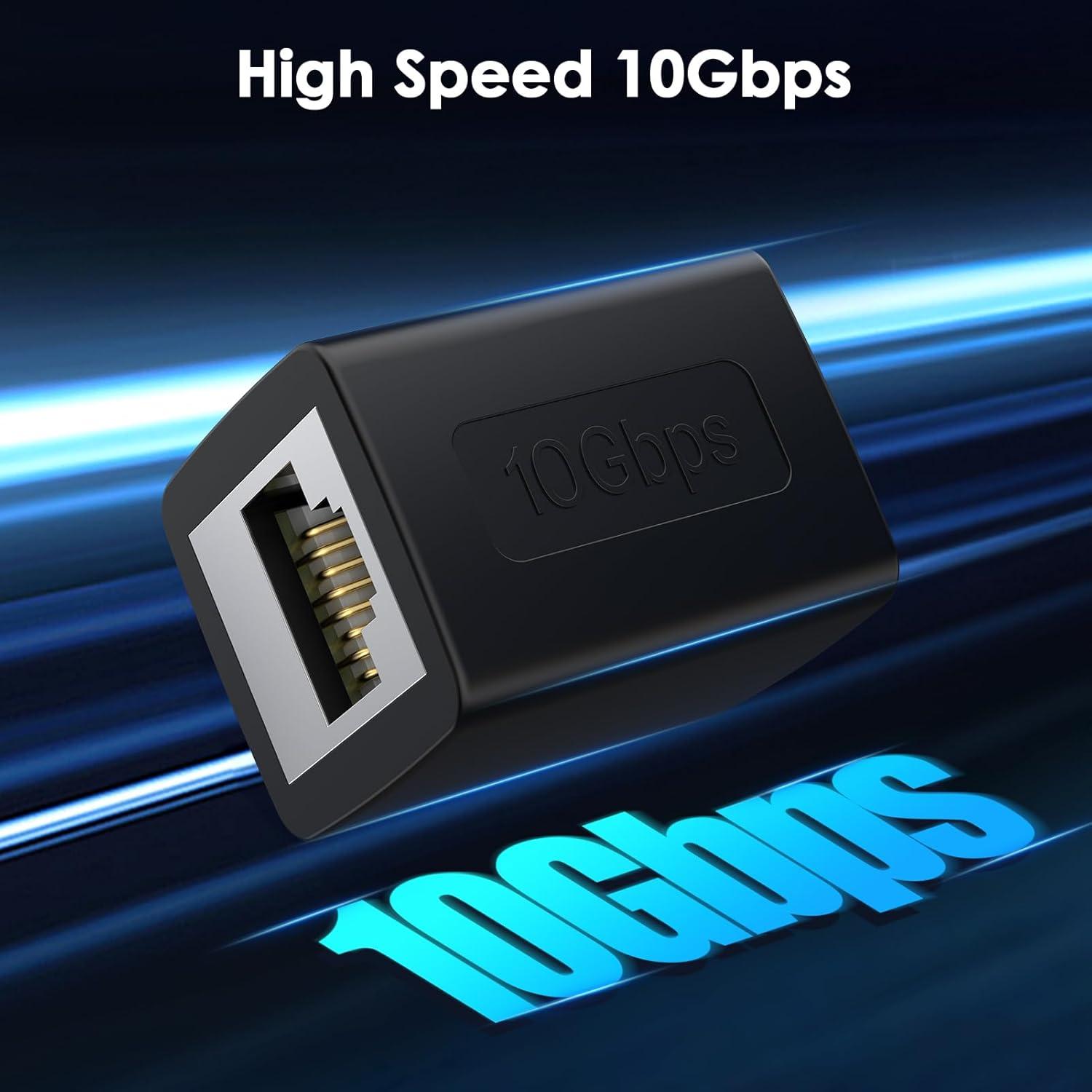 Acoplador Ethernet Hembra a Hembra BIFALE 10Gbps 100m