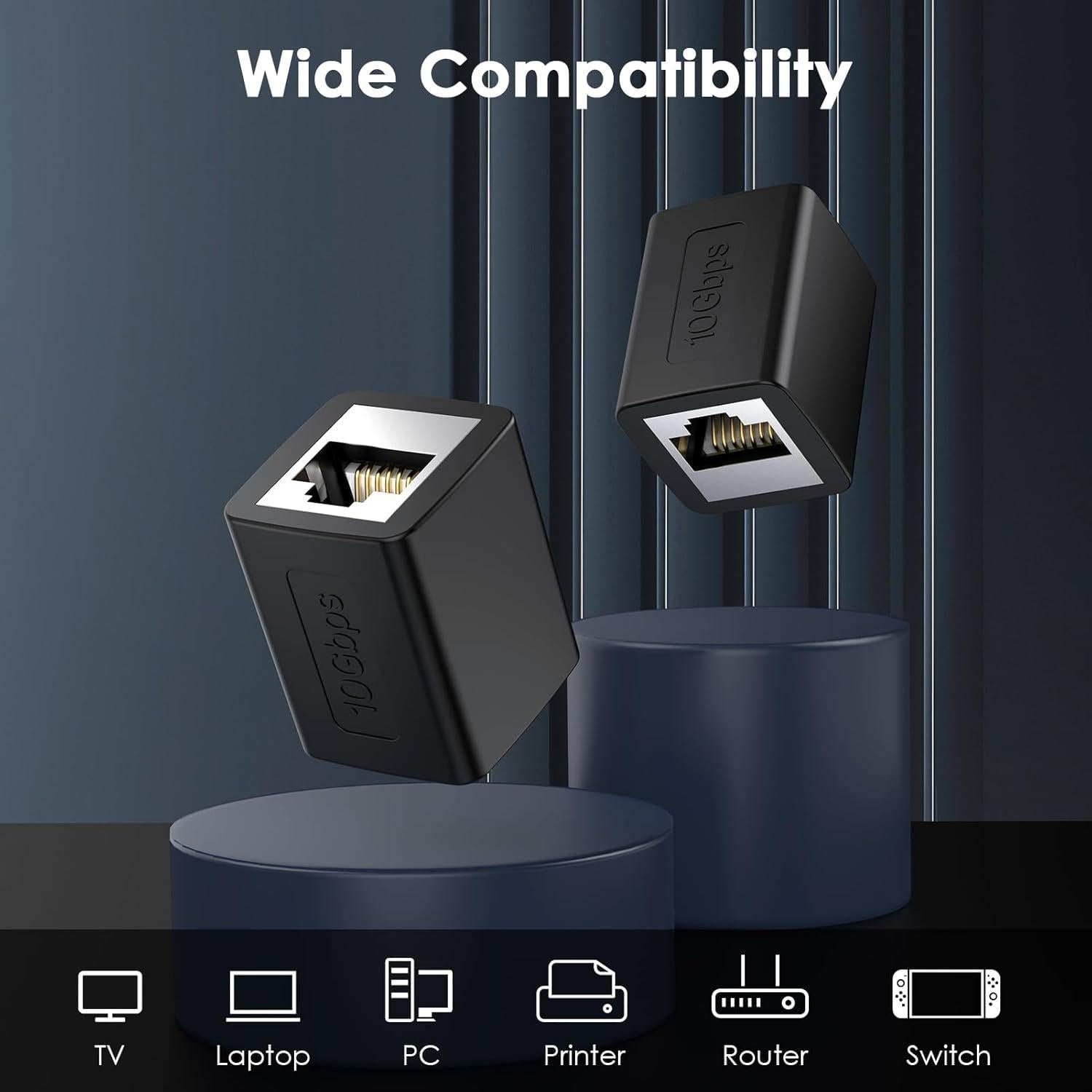 Acoplador Ethernet Hembra a Hembra BIFALE 10Gbps 100m