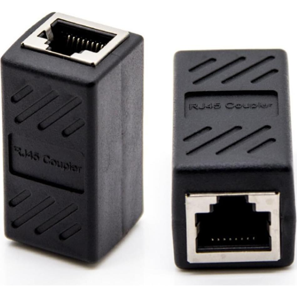 Acopladores RJ45 Cat5e Cat6 Cat7 20 Unidades YOQXHY Negro