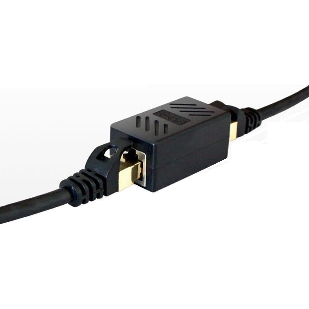 Acopladores RJ45 Cat5e Cat6 Cat7 20 Unidades YOQXHY Negro