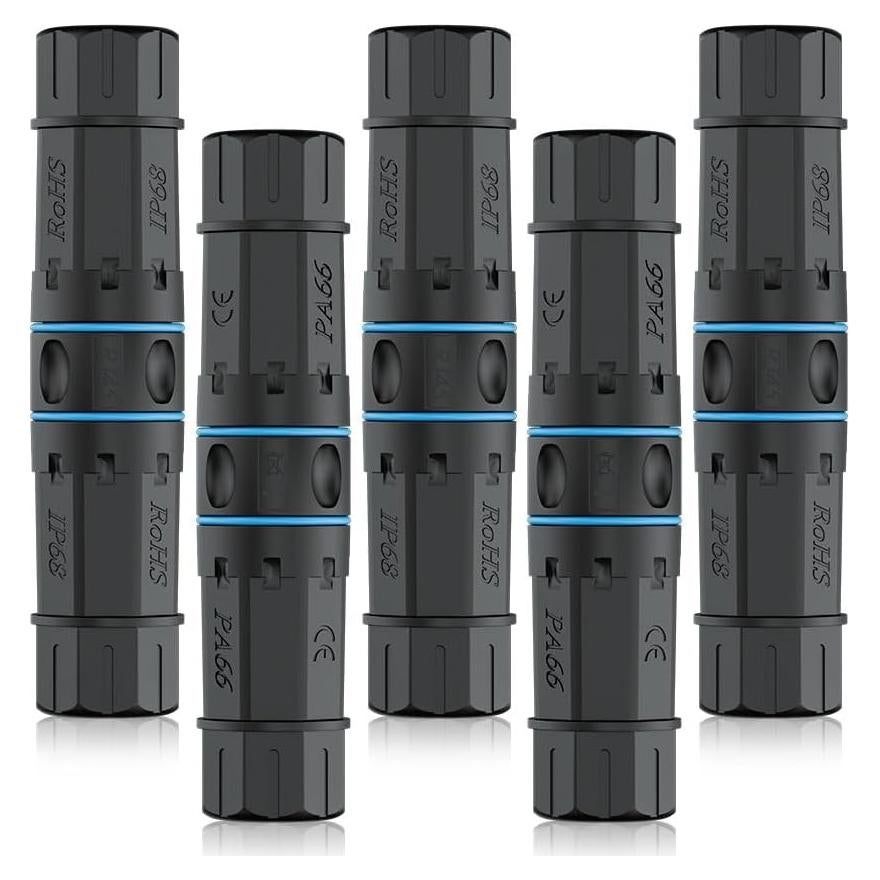 Acoplador RJ45 Iwillink a Prueba de Agua Cat6 - Paquete de 5