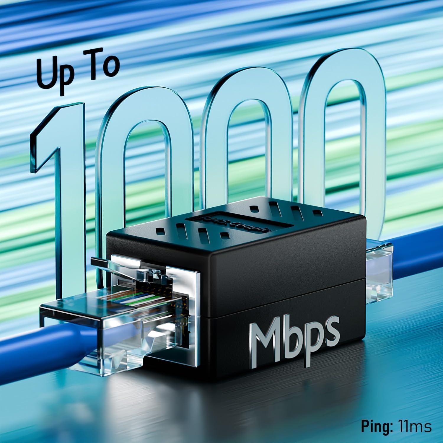 Acopladores RJ45 CABLES MONK CAT6 Paquete de 10 Hembras