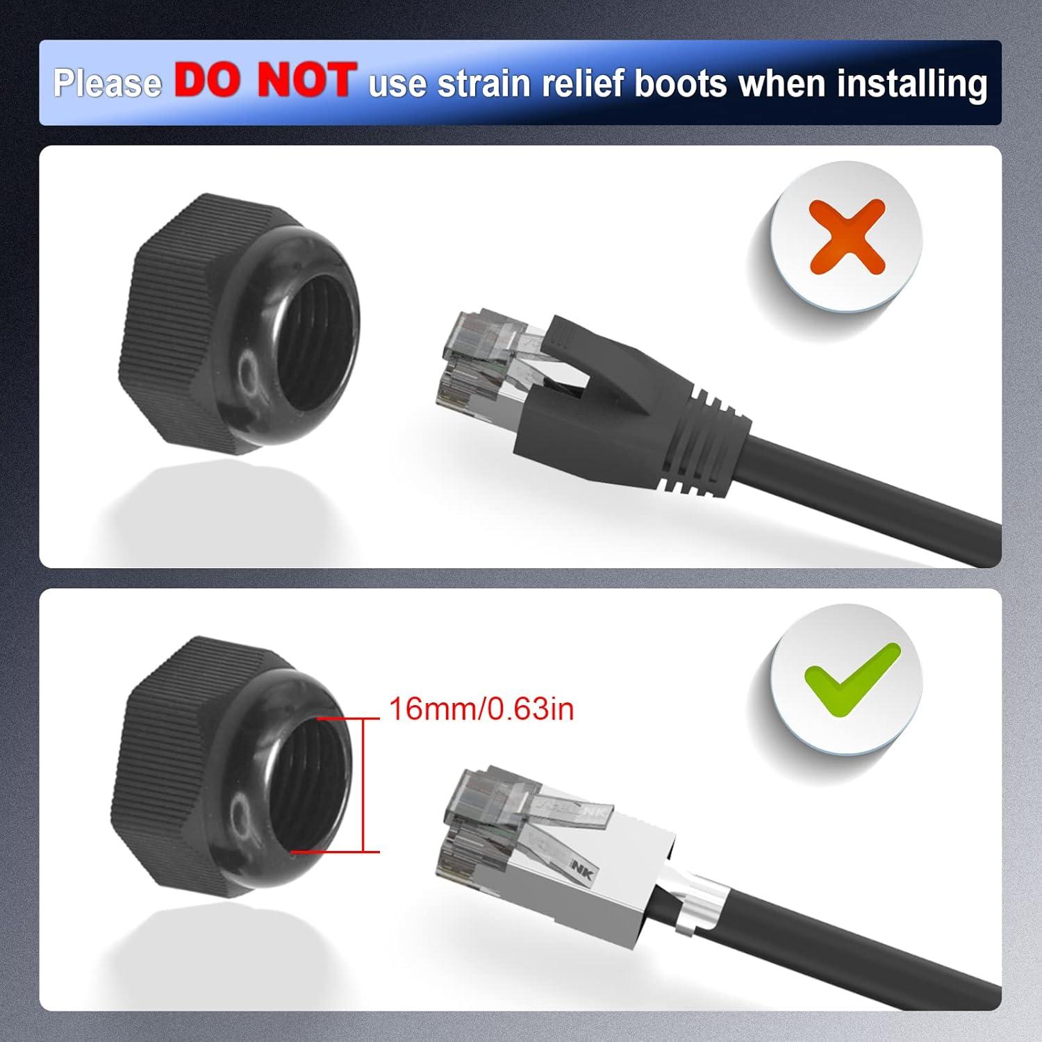 Acoplador RJ45 Impermeable VCE IP68 CAT6 Femenino 2-Pack