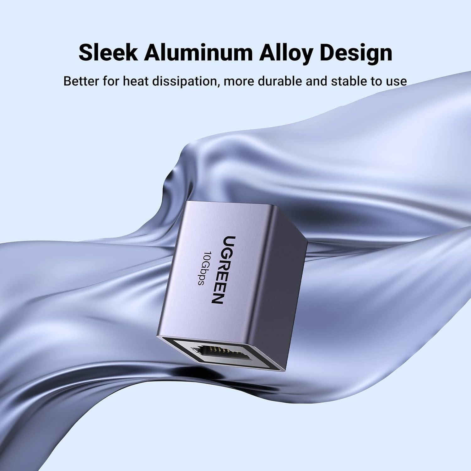 Acoplador RJ45 UGREEN 10Gbps 5 Unidades Extensores Ethernet